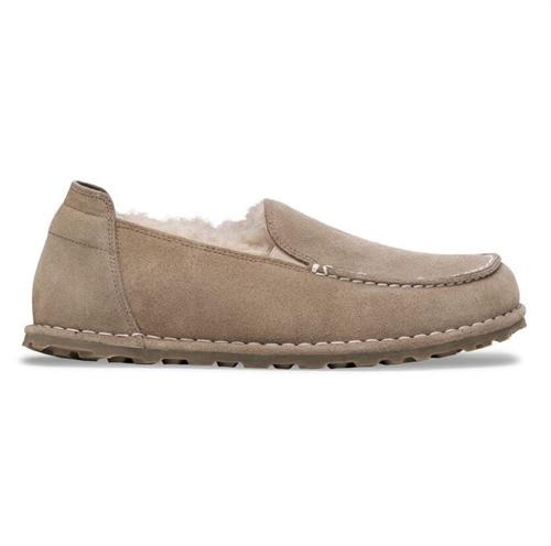 BIRKENSTOCK UTTI SLIP ON NARROW FIT FUR TAUPE